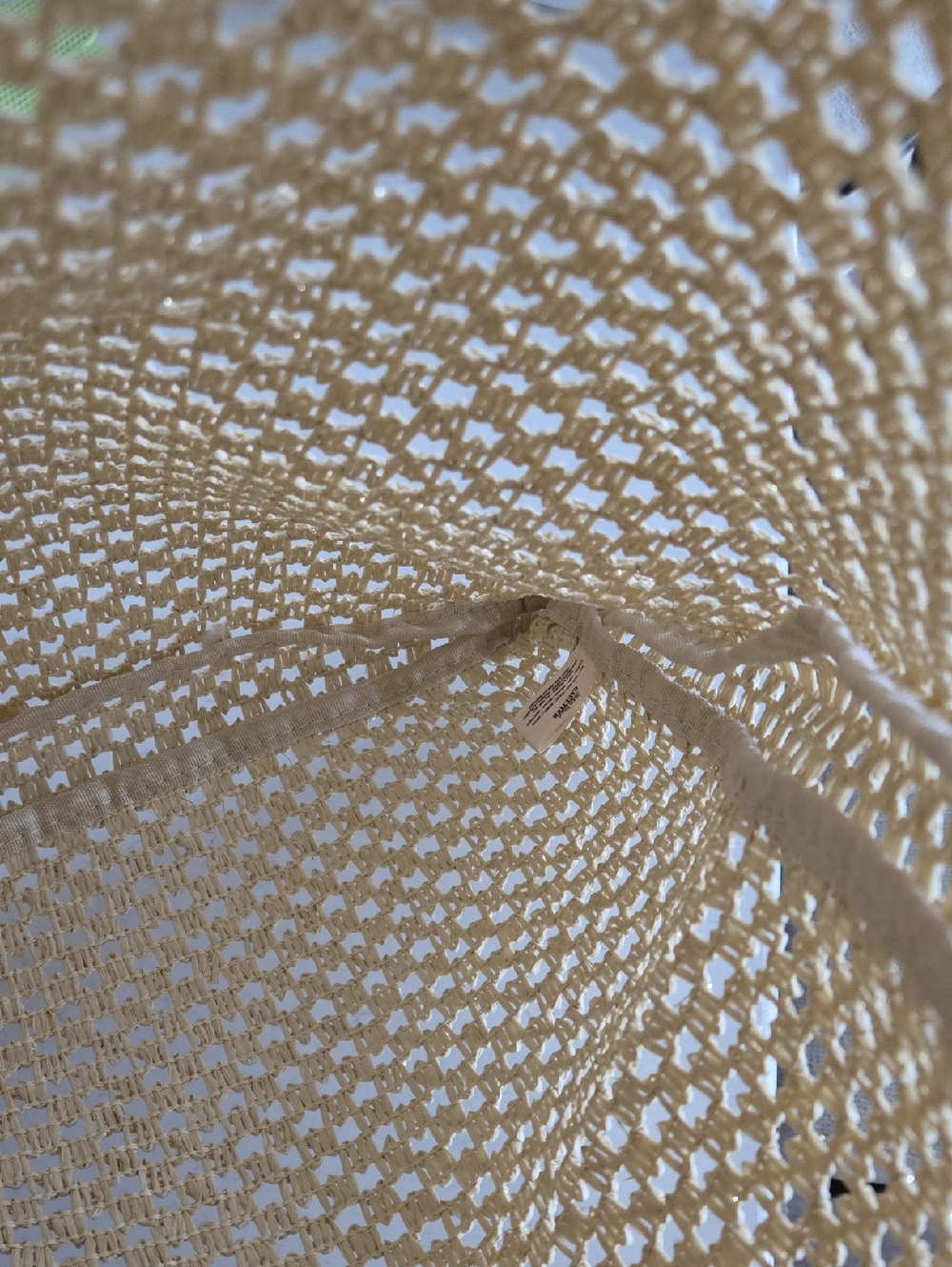 New Never Used Woven Crochet Raffia Tote Bag John Paul Gaultier Natural Staw Bag - Picture 5 of 12